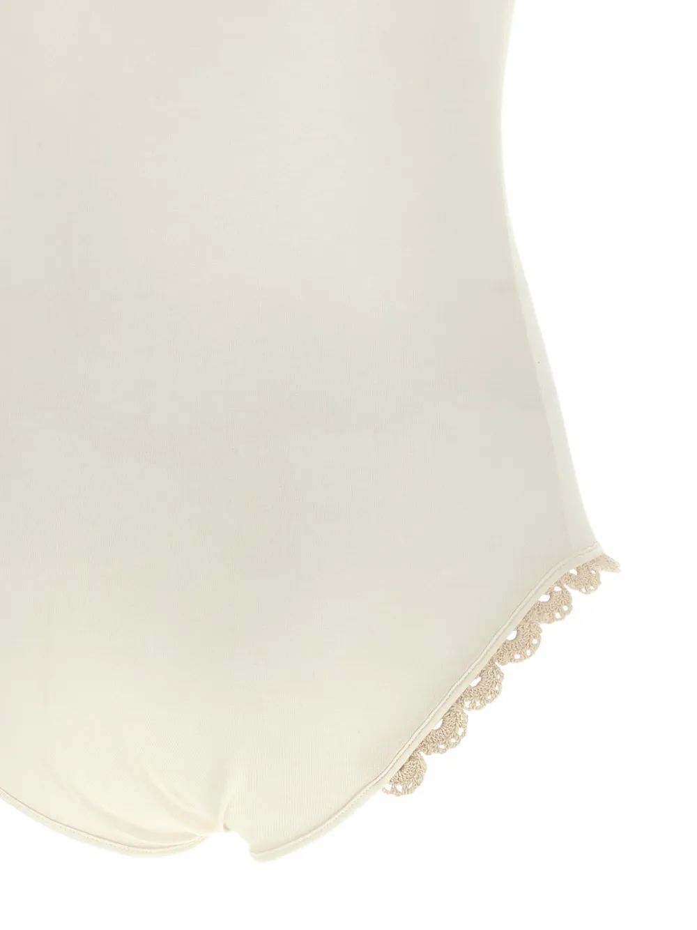 Magda Butrym Body met gehaakt detail Wit