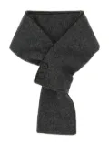 Moorer button-detailed wool scarf - Grey