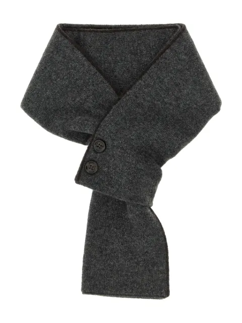 Moorer button-detailed wool scarf