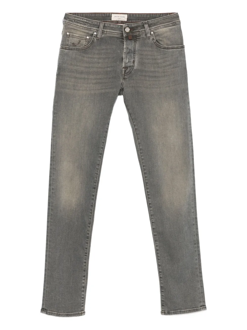 Jacob Cohën distressed cotton jeans | Grey | Image 1