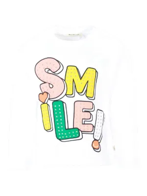 【未使い.セール】billieblush Tシャツ　ハート　3A Billieblush スパンコールハート Tシャツ | ニュートラル | FARFETCH JP