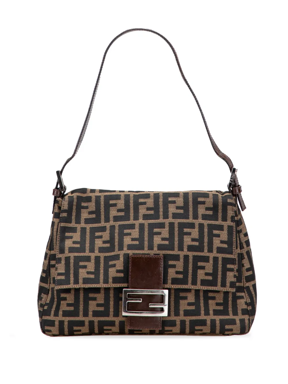Fendi Pre-Owned 2000-2010 Zucca Canvas Mamma Forever shoulder bag | Brown | Image 1