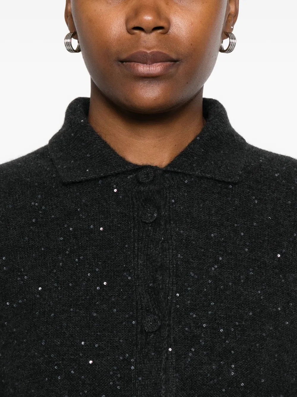 Fabiana Filippi Vest met pailletten Grijs