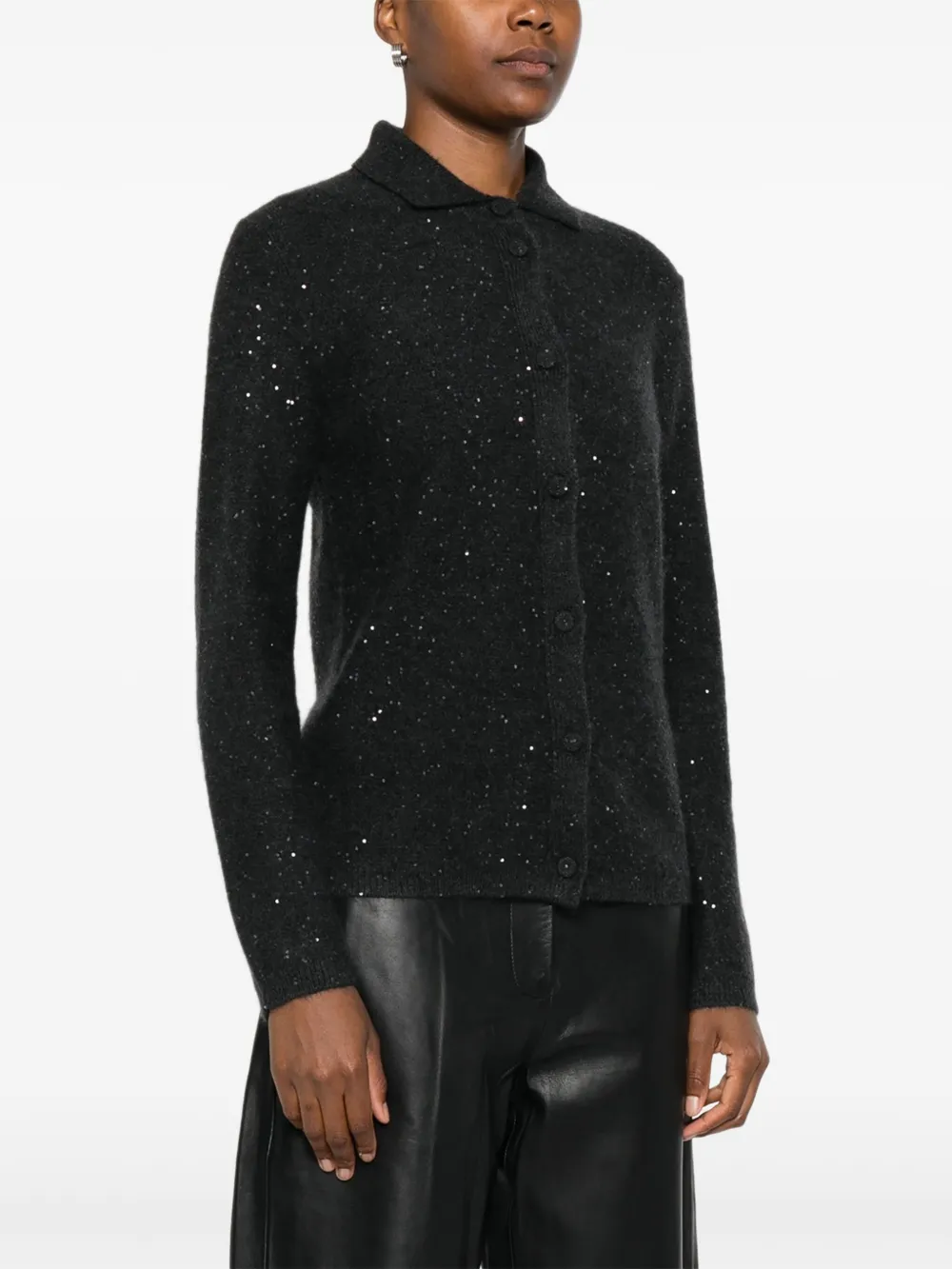 Fabiana Filippi Vest met pailletten Grijs