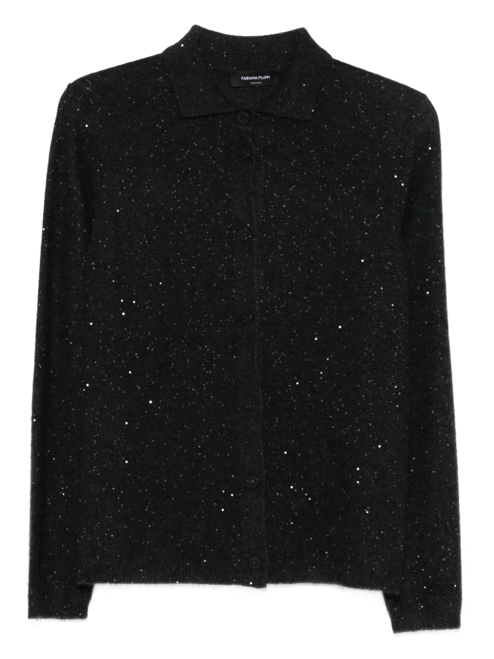 Fabiana Filippi sequin-embellished cardigan | Grey | Image 1