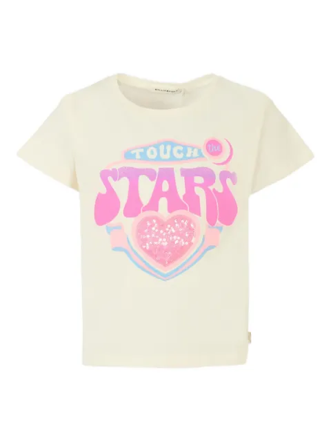 Billieblush sequin-heart graphic T-shirt