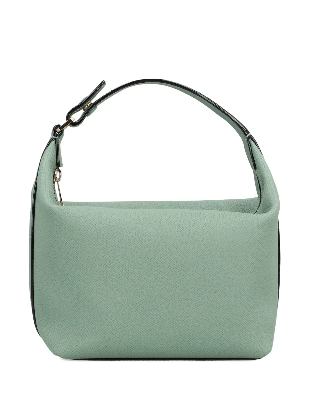 Valextra Mochi Leather Mini Tote Bag In Green