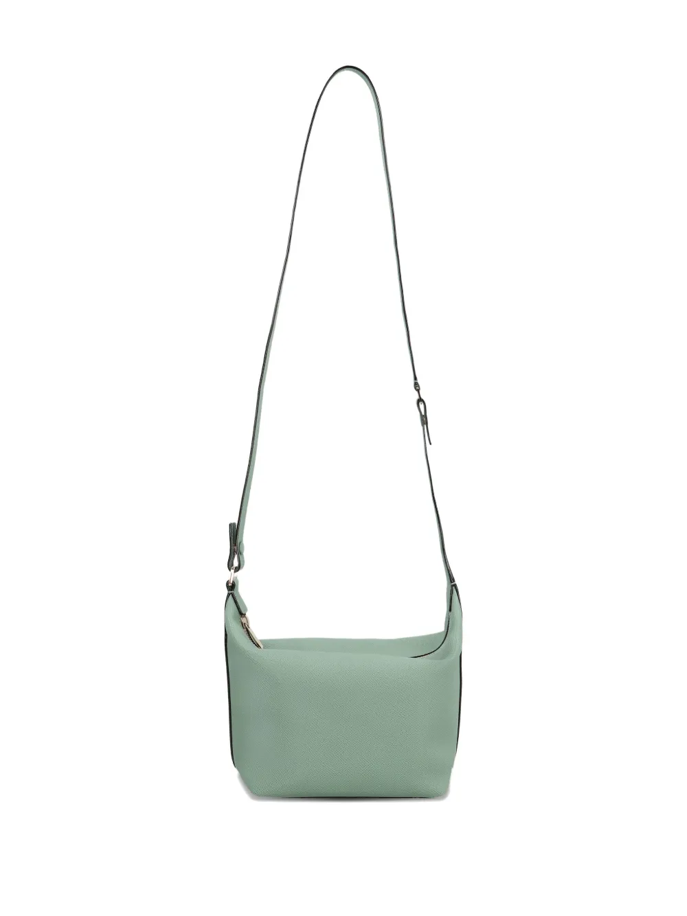 Valextra Mochi Leather Mini Tote Bag In Green