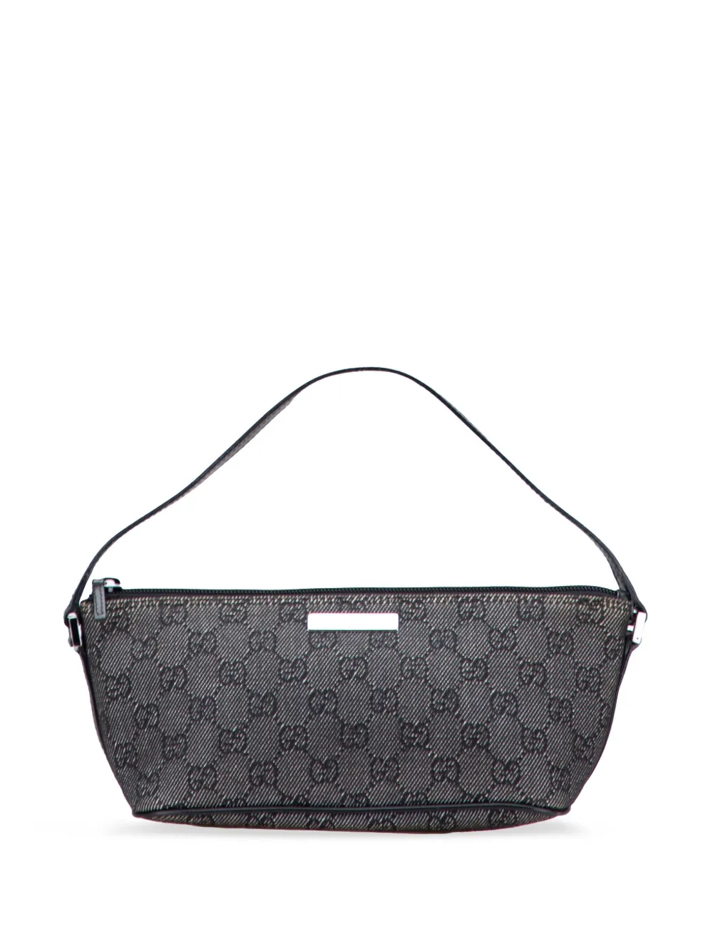 Gucci Pre-Owned 2000-2015 GG Denim Boat shoulder bag - グレー Gucci Pre-Owned 2000-2015 GG Denim Boat shoulder bag - グレー