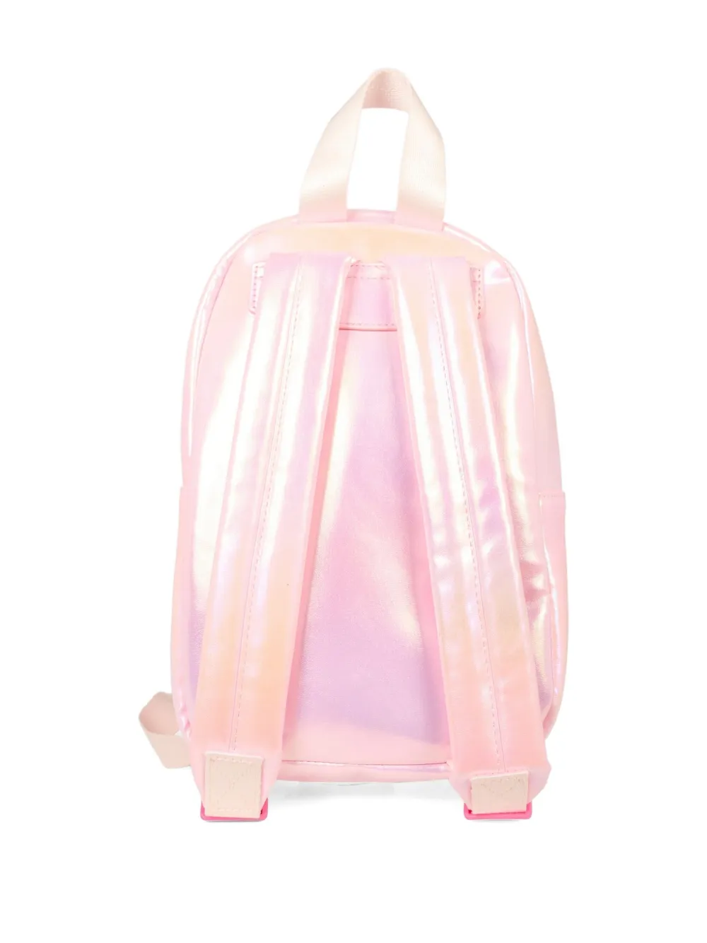 Billieblush glitter-embellished patch-detail backpack - Roze