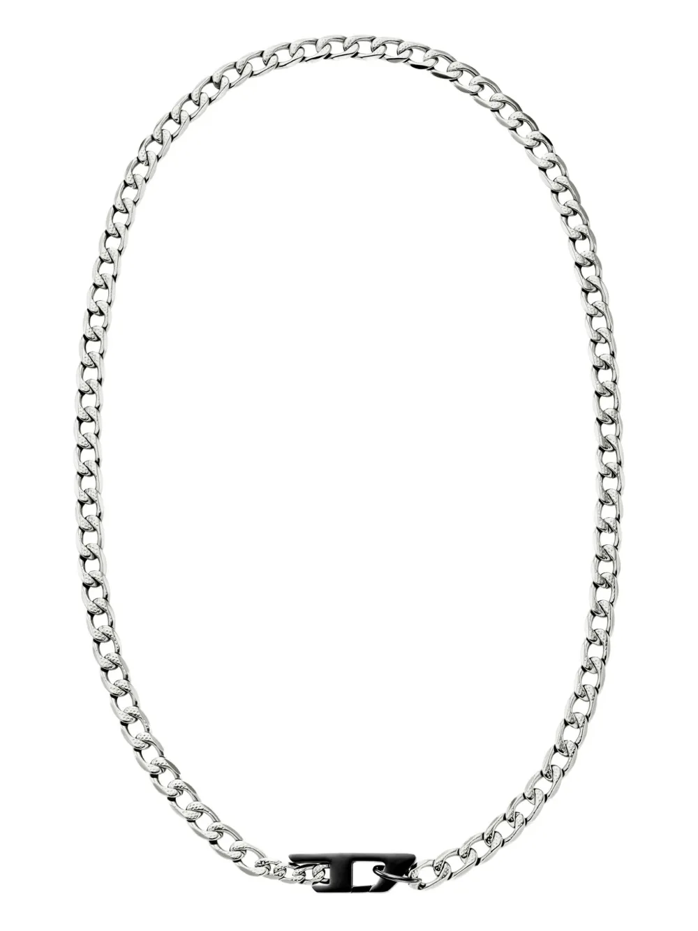 Diesel curb-chain steel necklace - Grigio