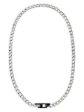 Diesel curb-chain steel necklace - Grey
