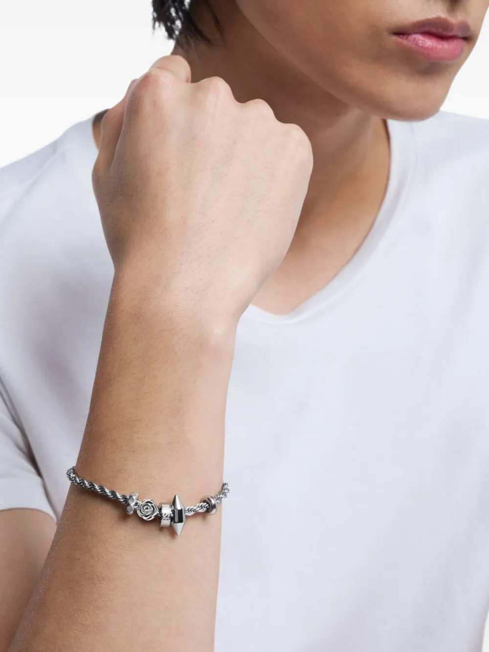 DIESEL ロープチェーン ブレスレット チャーム付き 31606904_61299653_1000.jpg