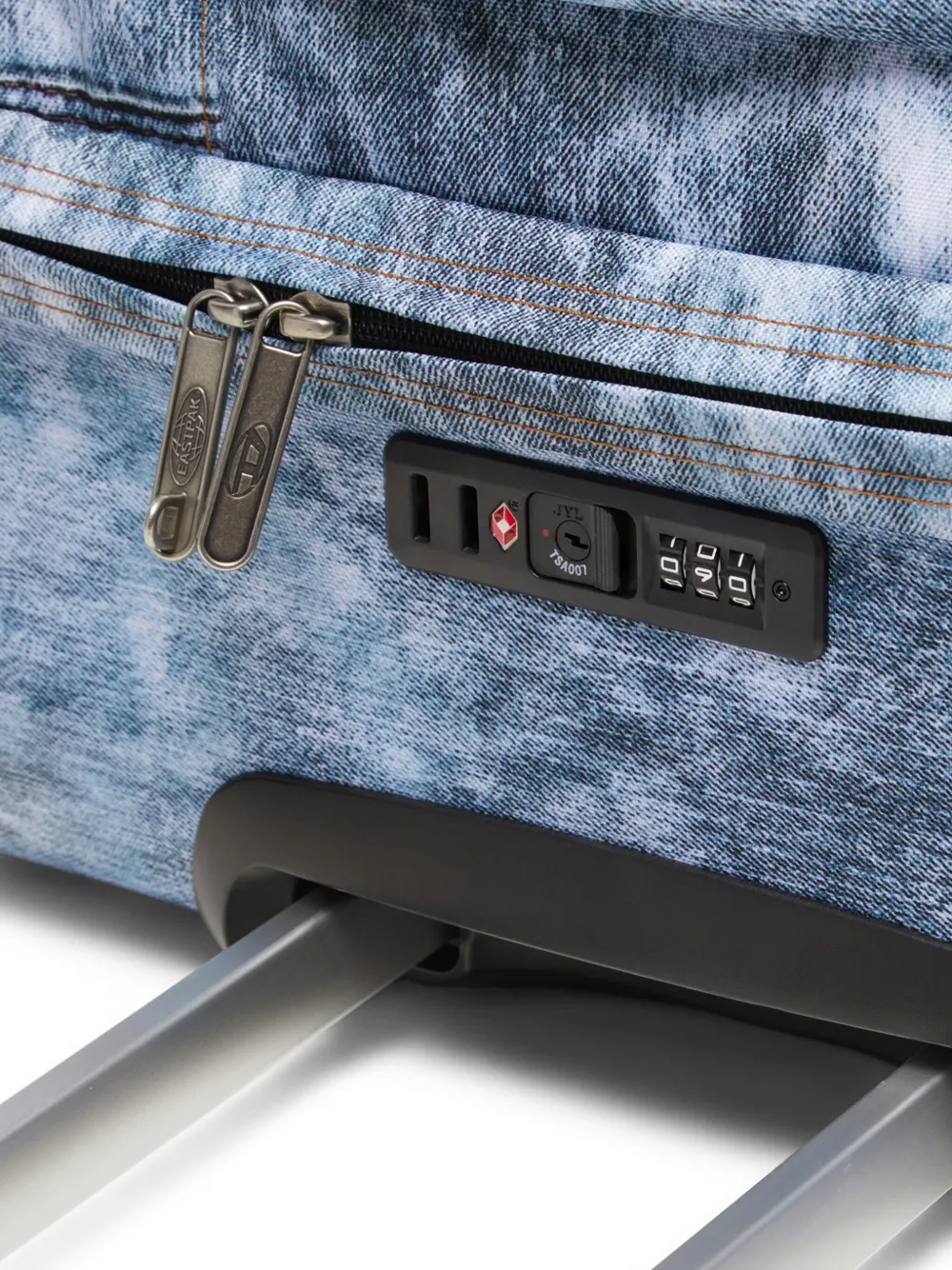 Diesel X Eastpak Denim-effect Wheeled Trolley In Blue