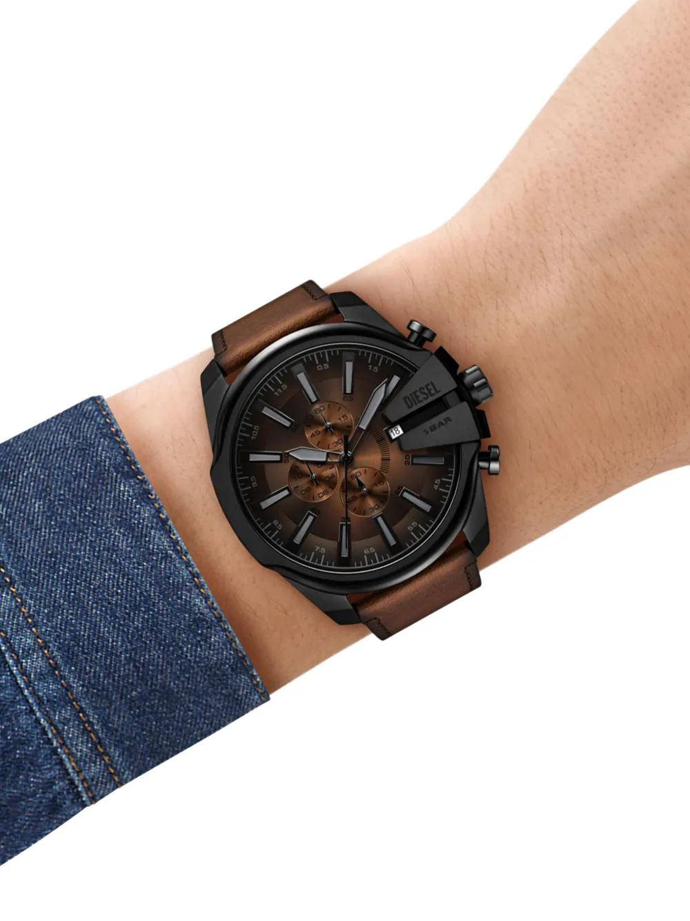 Diesel Chronograph 49mm - Bruin