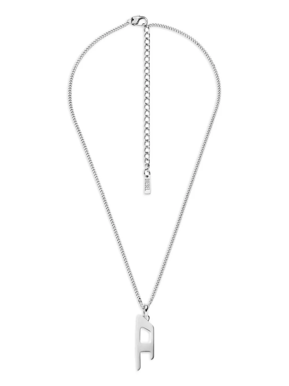 Diesel logo-pendant necklace | Grey | Image 1