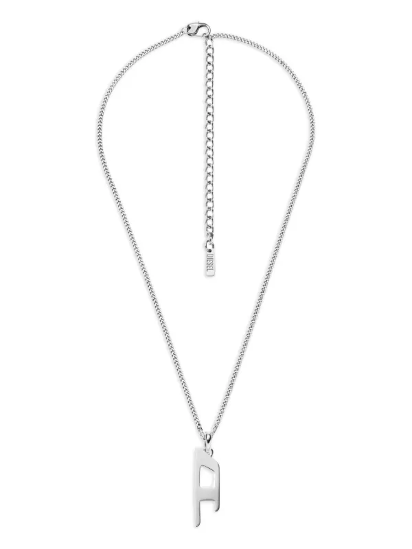 Diesel ロゴペンダント ネックレス | グレー | FARFETCH JP
