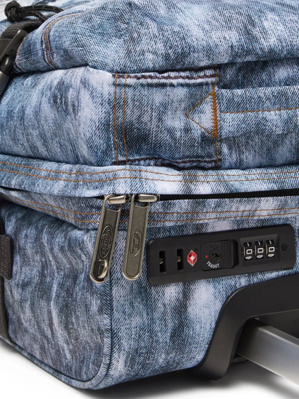 Diesel X Eastpak Trompe-l'oeil Denim Cabin Bag In Blue