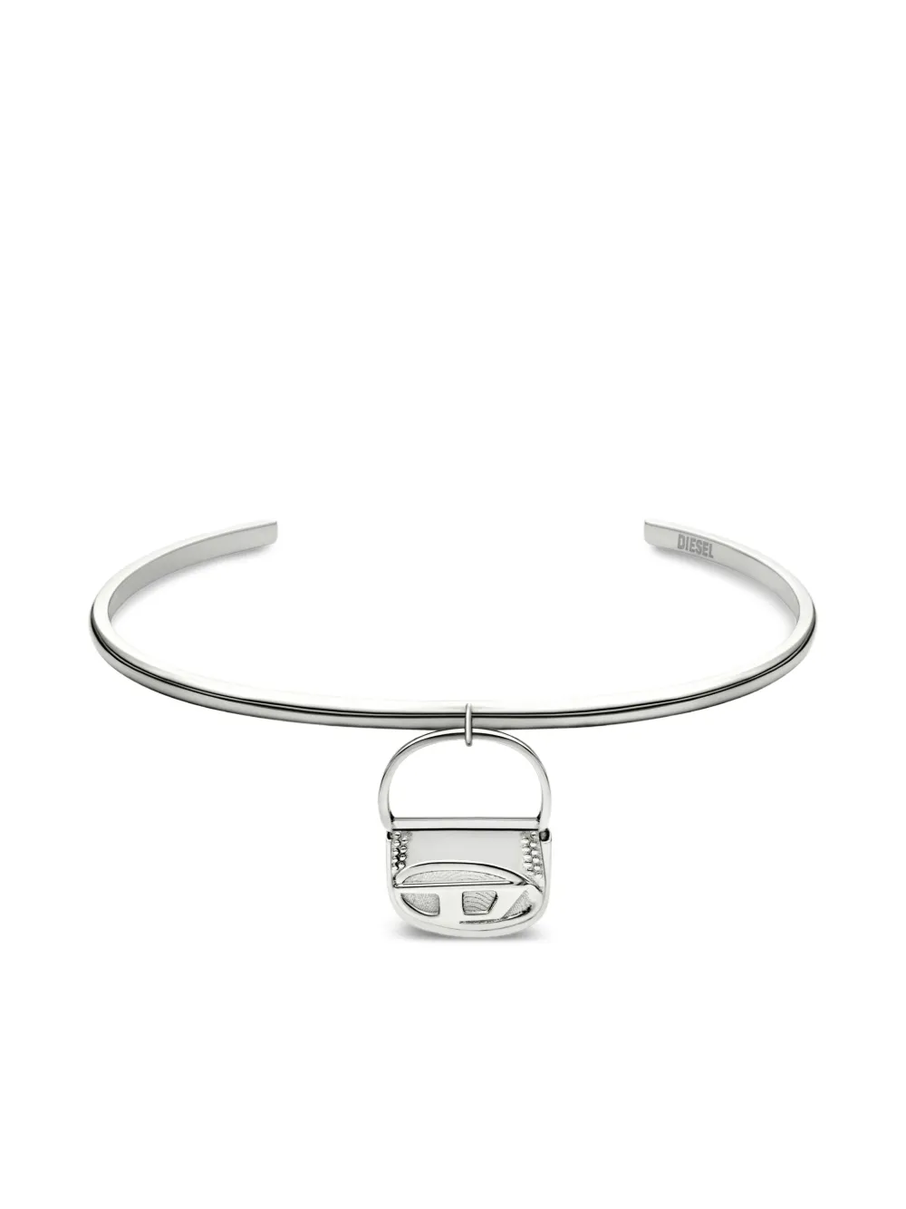 Diesel bag-charm bangle bracelet | Grey | Image 1