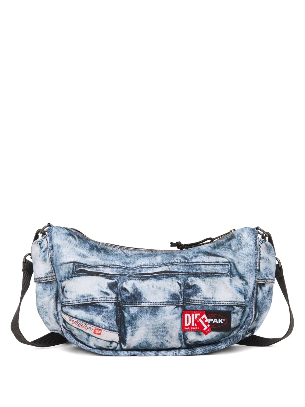 Diesel x Eastpak Trompe-L'oeil denim shoulder bag | Blue | Image 1