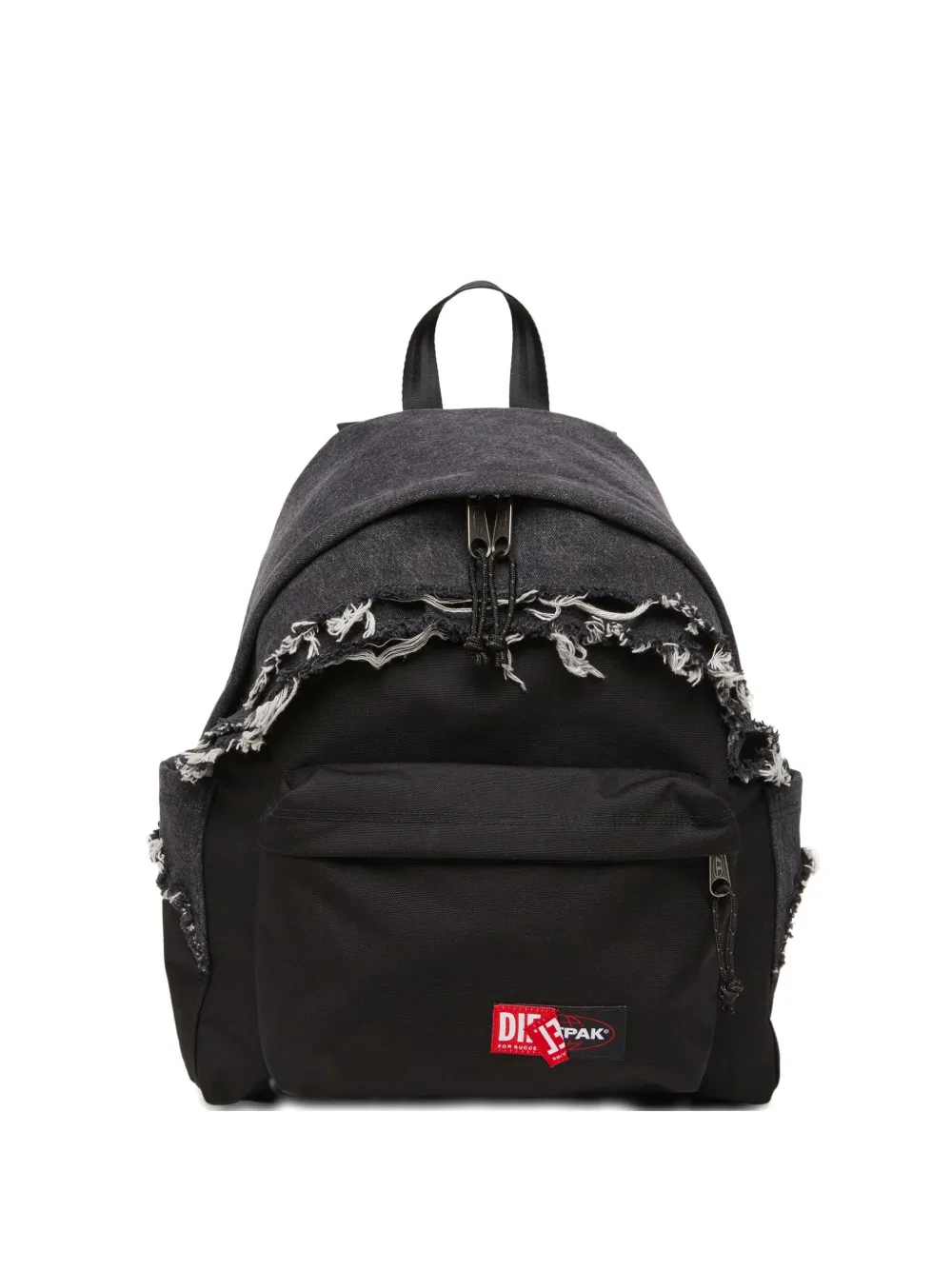 Diesel x Eastpak frayed backpack | Black | Image 1