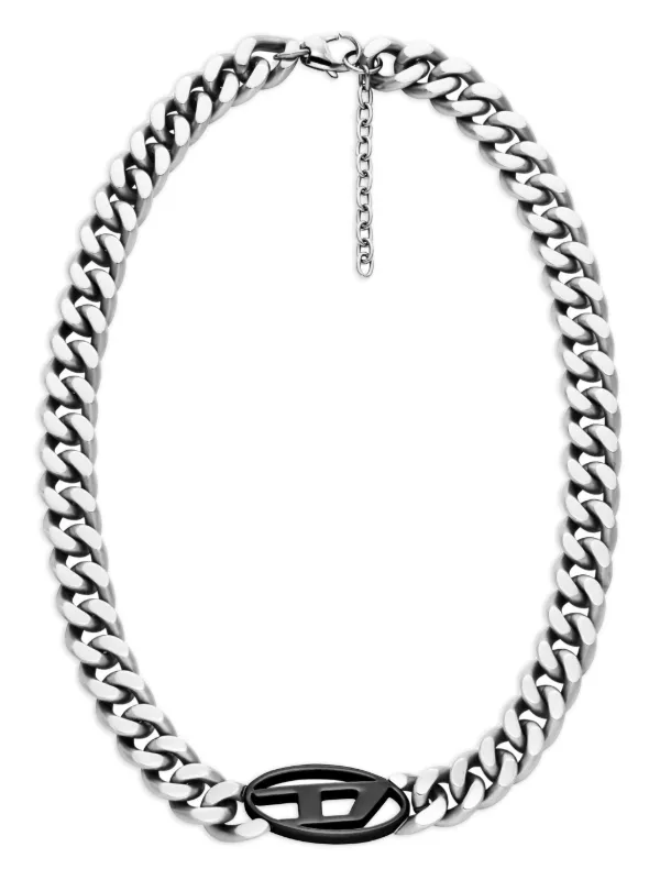 Diesel Dx1635931 カーブチェーン ネックレス | グレー | FARFETCH JP