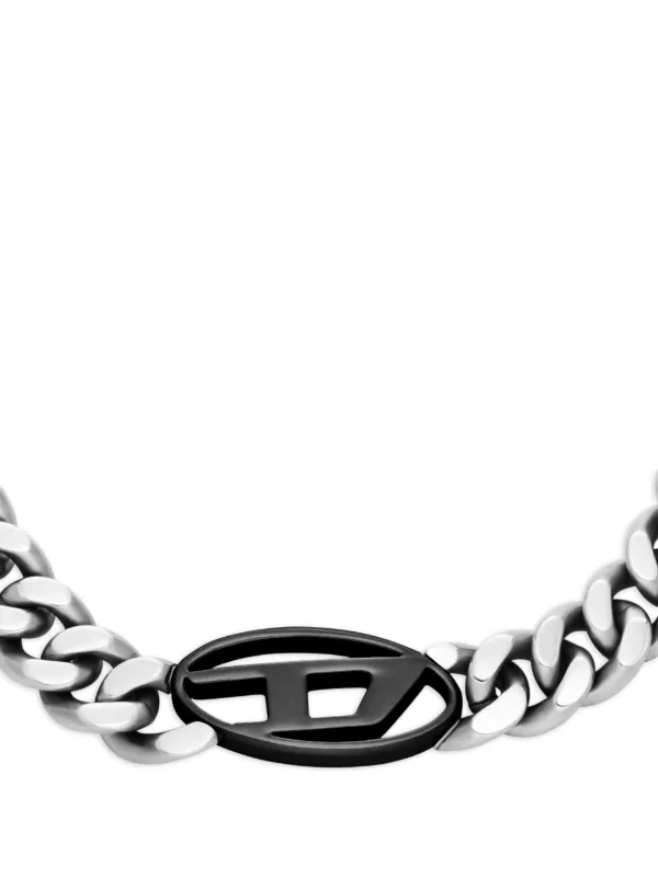Diesel Dx1635931 カーブチェーン ネックレス | グレー | FARFETCH JP