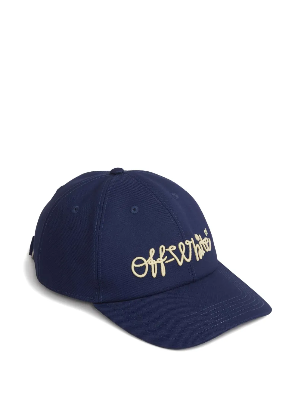 Off-white Script-logo Baseball Cap In Blue