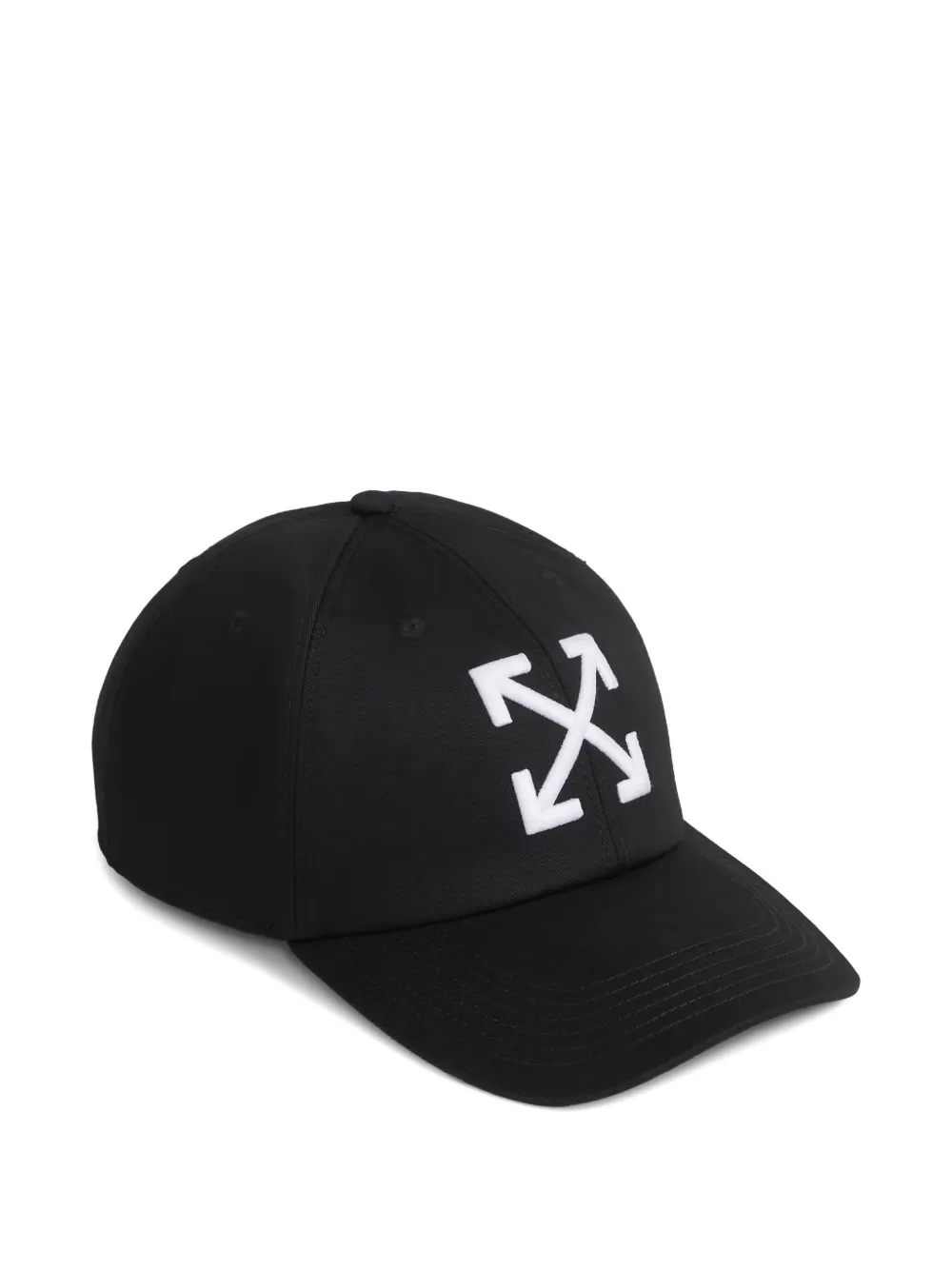 Off-white Embroidered-logo Baseball Cap In Black