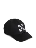 Off-White embroidered-logo baseball cap - Black