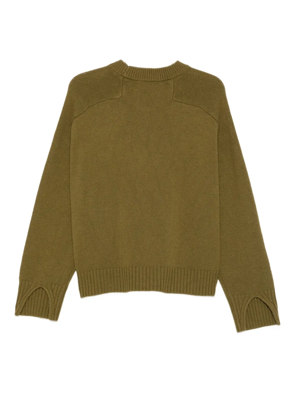 Soeur Wool Round-neck Sweater In Green