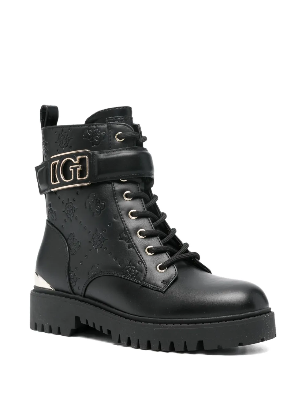 GUESS USA 40mm Oranda 4G Peony logo-debossed combat boots | Combat Boots | Image 2