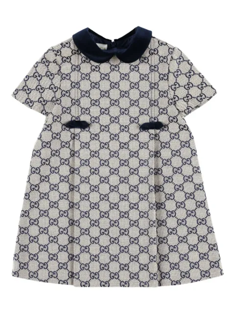 Gucci Kids GG-pattern pleated dress