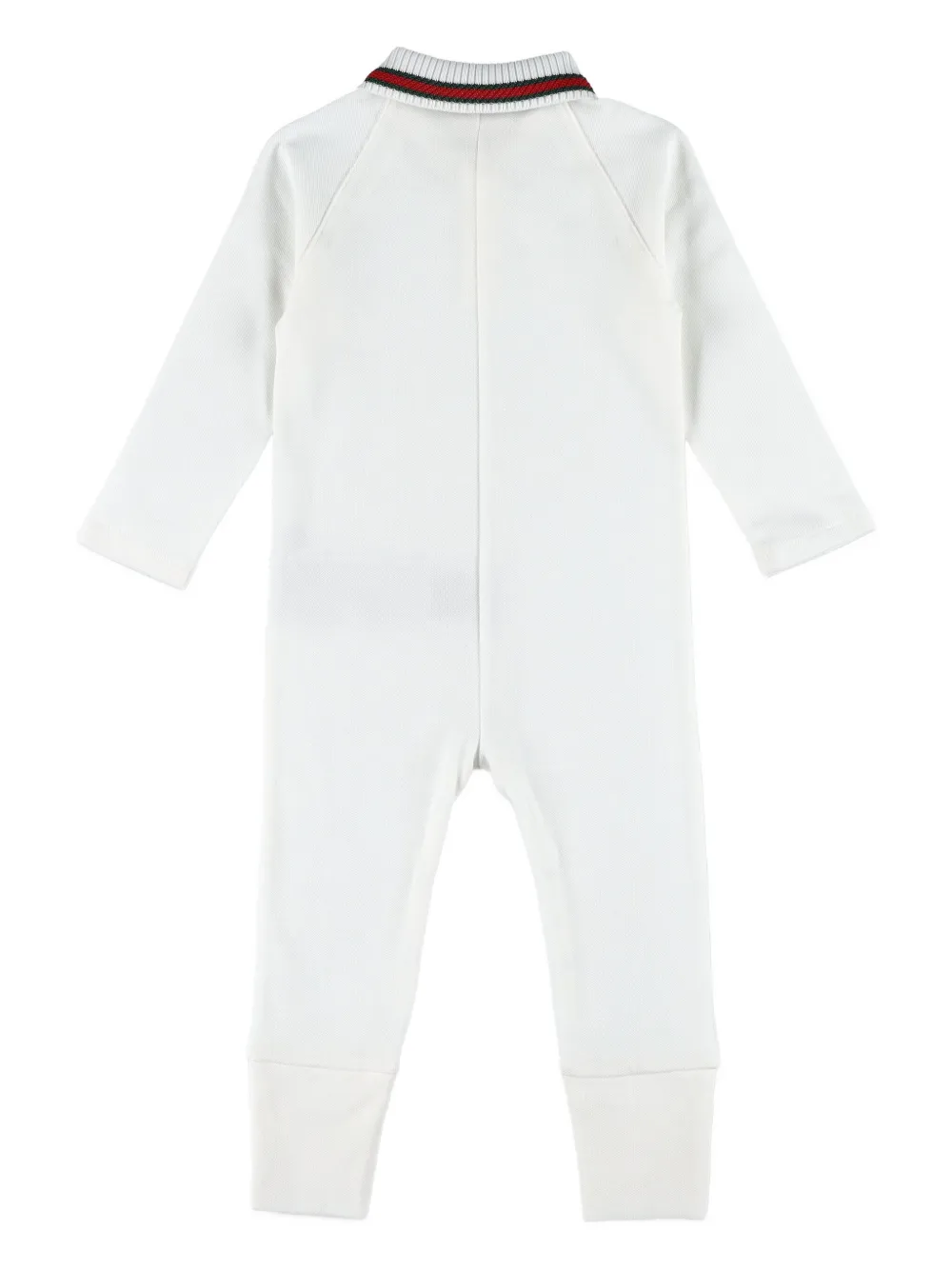 Gucci Kids Jumpsuit met Web-kraag - Wit