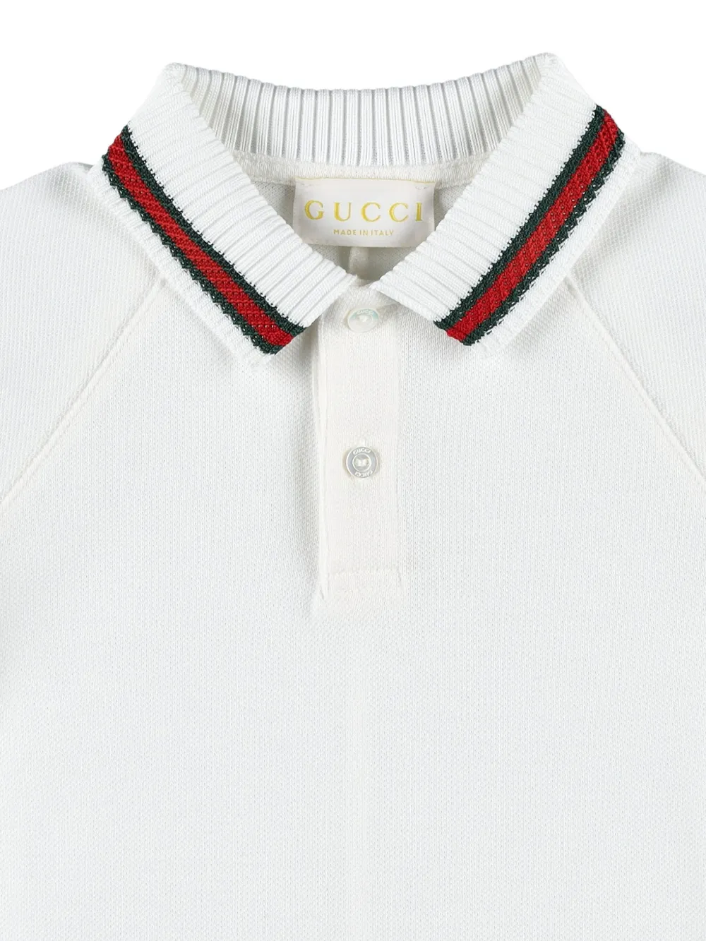 Gucci Web-collar Jumpsuit In White