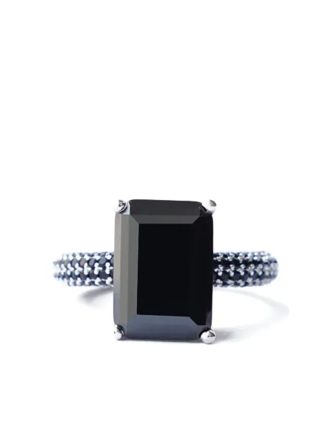 Izabel Display Mega rectangle-shaped zirconia ring