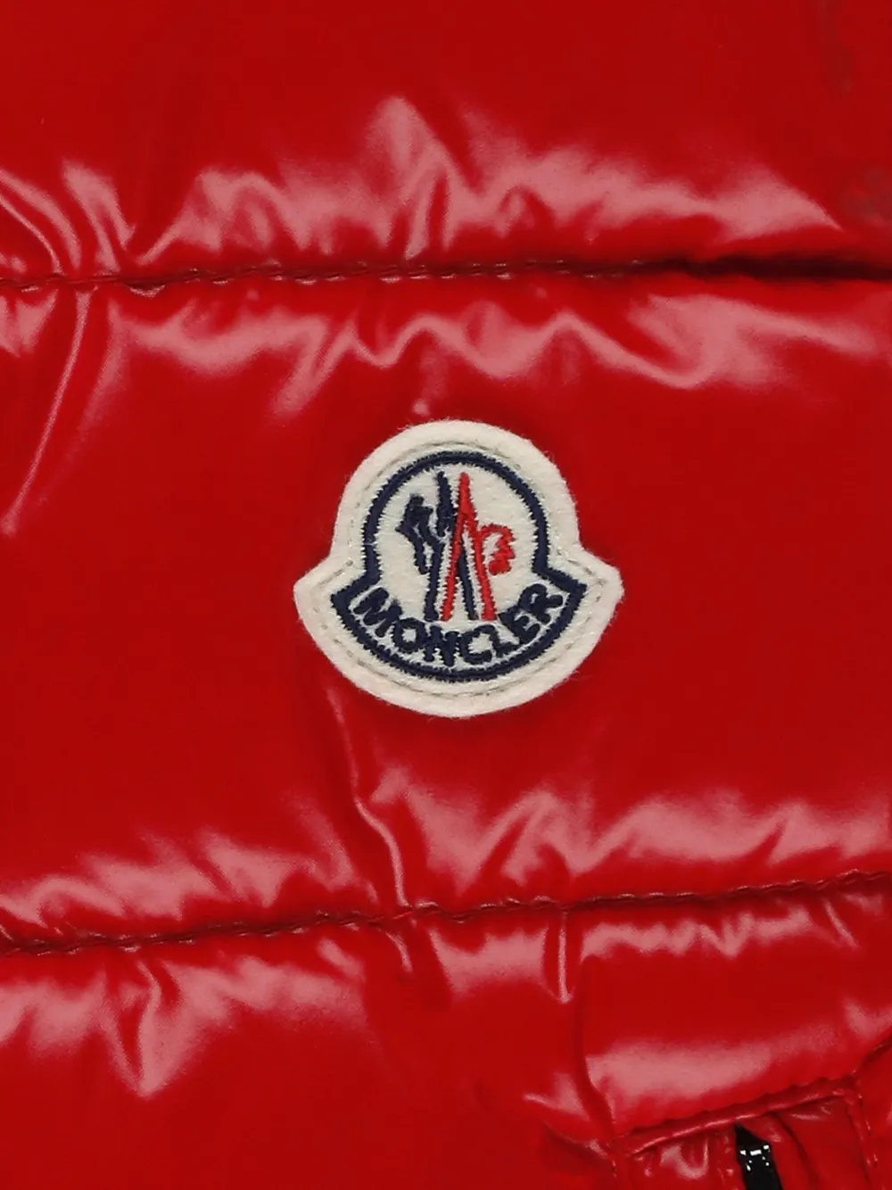 Moncler Enfant Bodywarmer met logopatch Rood