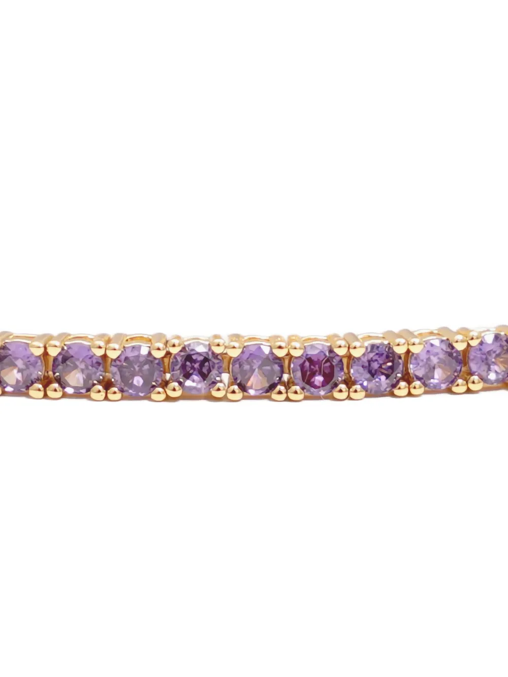Izabel Display zirconia-embellished tennis bracelet - Paars