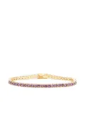 Izabel Display zirconia-embellished tennis bracelet - Purple