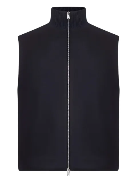 Jil Sander high-neck zip-front waistcoat