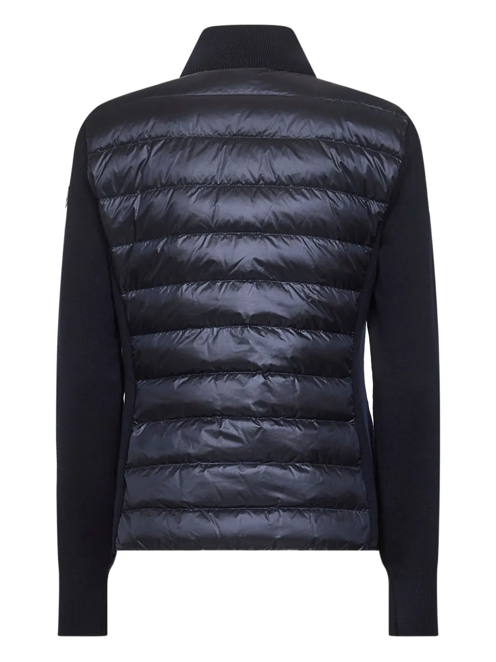 Moncler Jack met gebreide mouwen Blauw