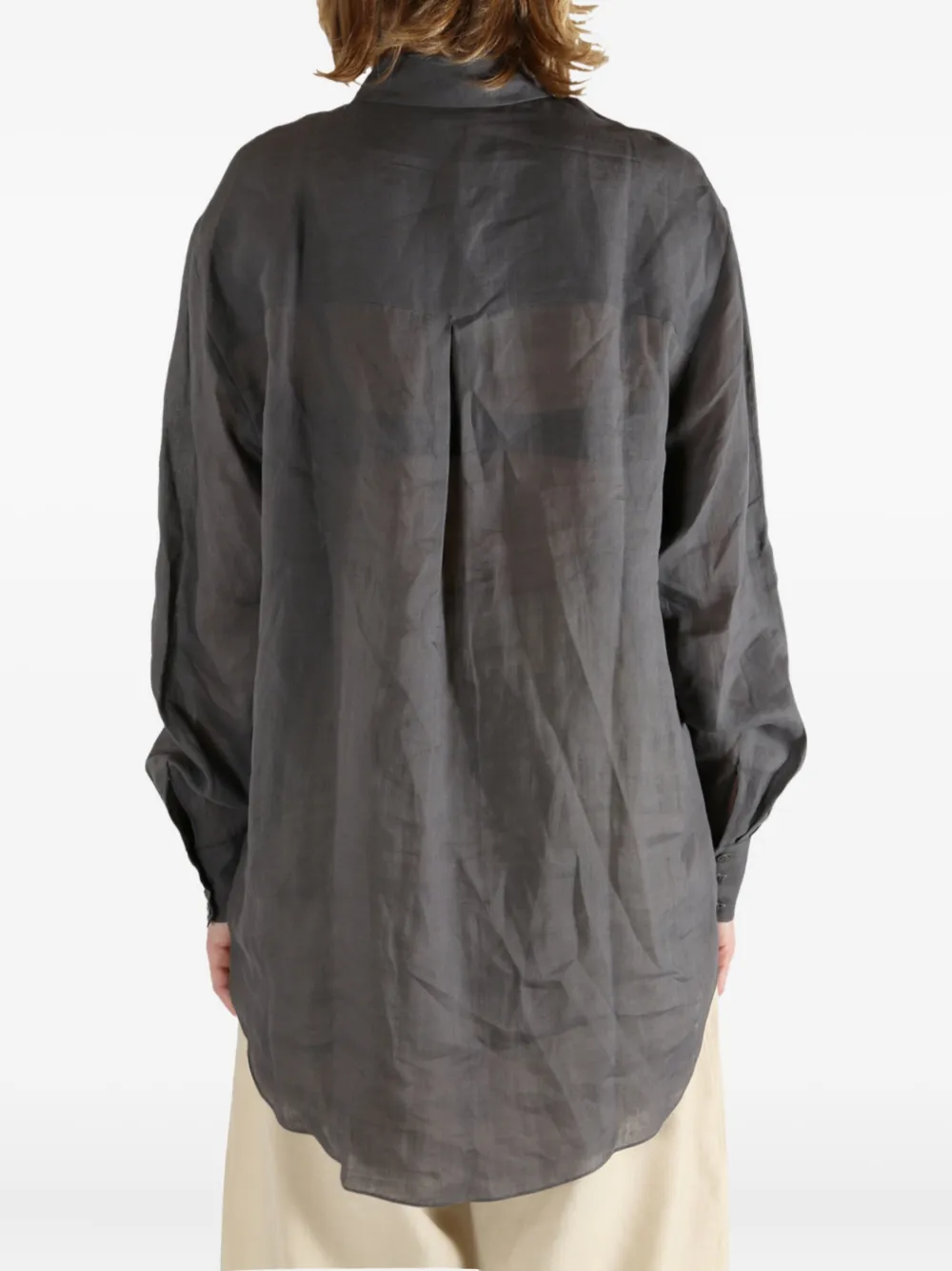 Cortana Dennis Button-down Shirt In Gray