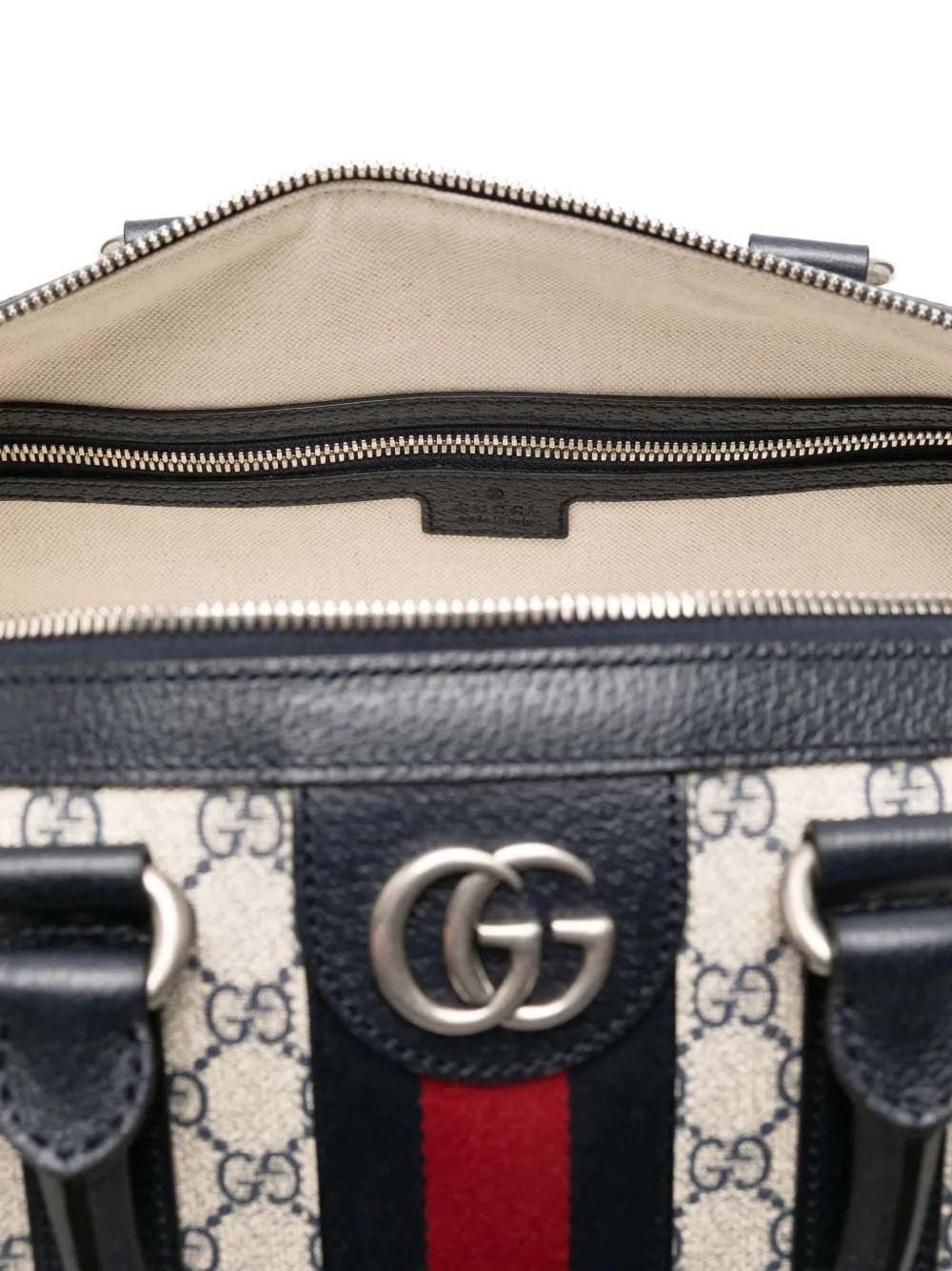 Pre-owned Gucci Small Savoy Tote Bag In Blue