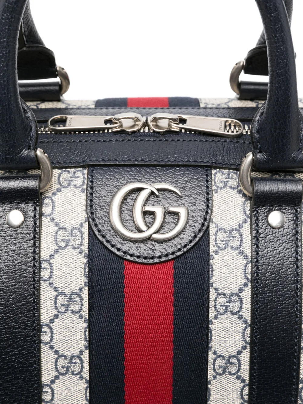 Pre-owned Gucci Small Savoy Tote Bag In Blue