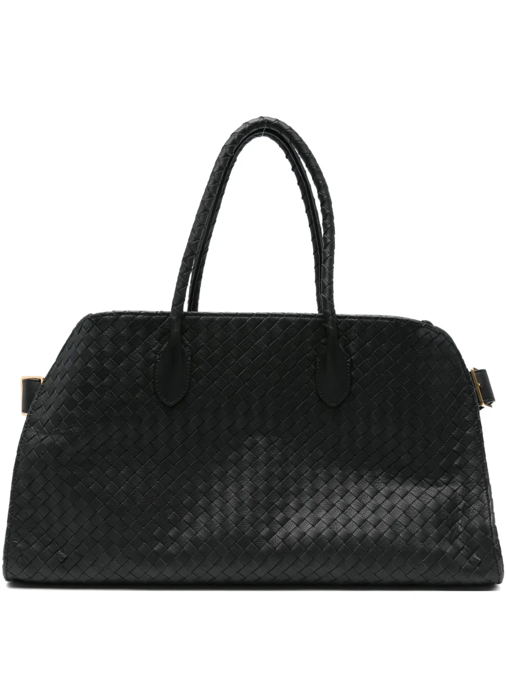 Pre-owned The Row Margaux Interwoven Tote Bag In Black