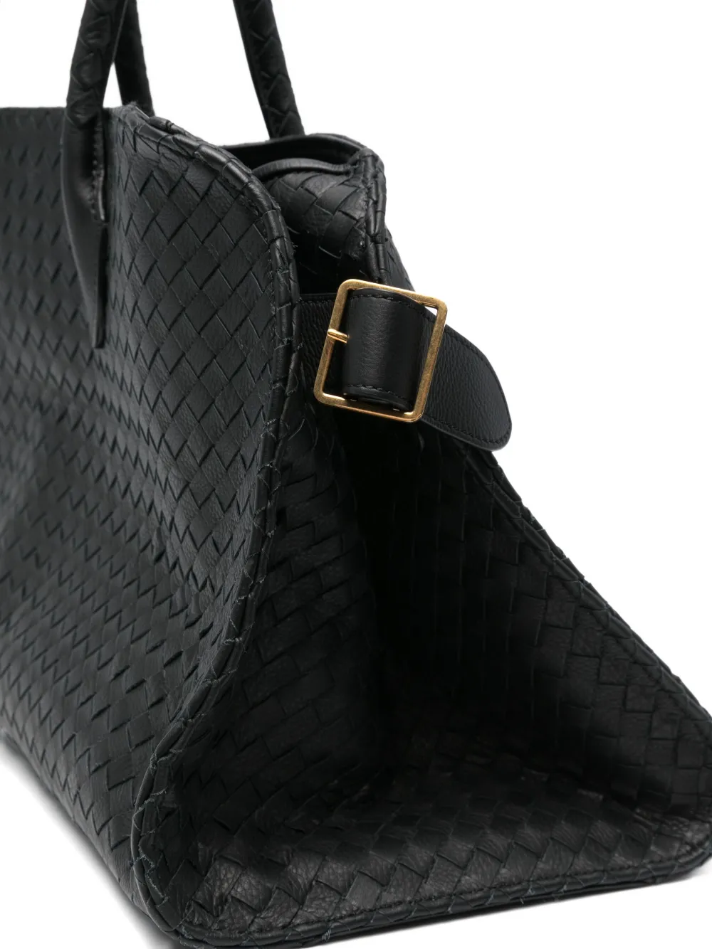 Pre-owned The Row Margaux Interwoven Tote Bag In Black