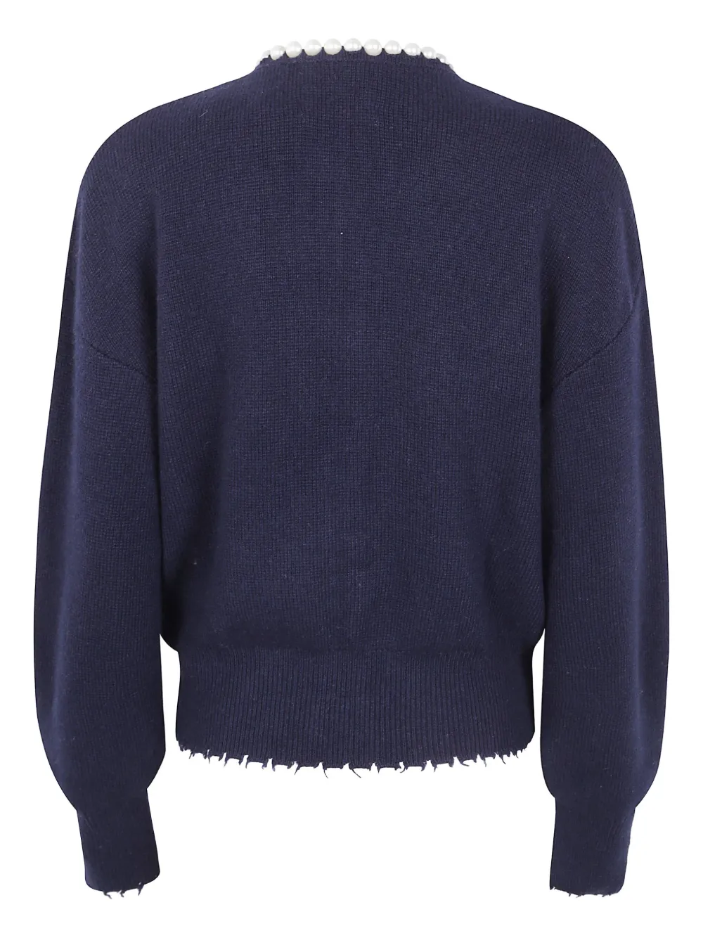 Essentiel Antwerp pearl-embellished frayed cardigan | Cardigans | Image 2