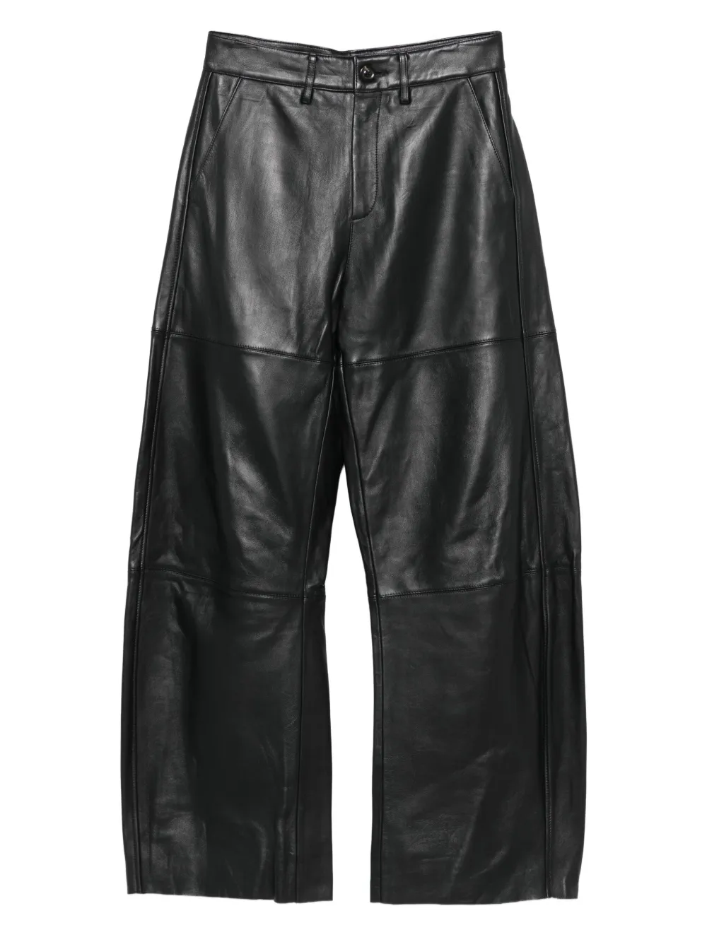 Soeur panelled-leather balloon trousers | Black | Image 1