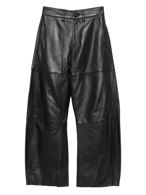 Soeur panelled-leather balloon trousers