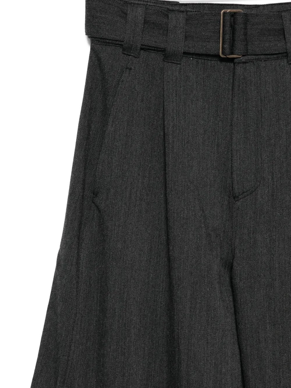 Soeur Gao Pleated-details Trousers In Gray